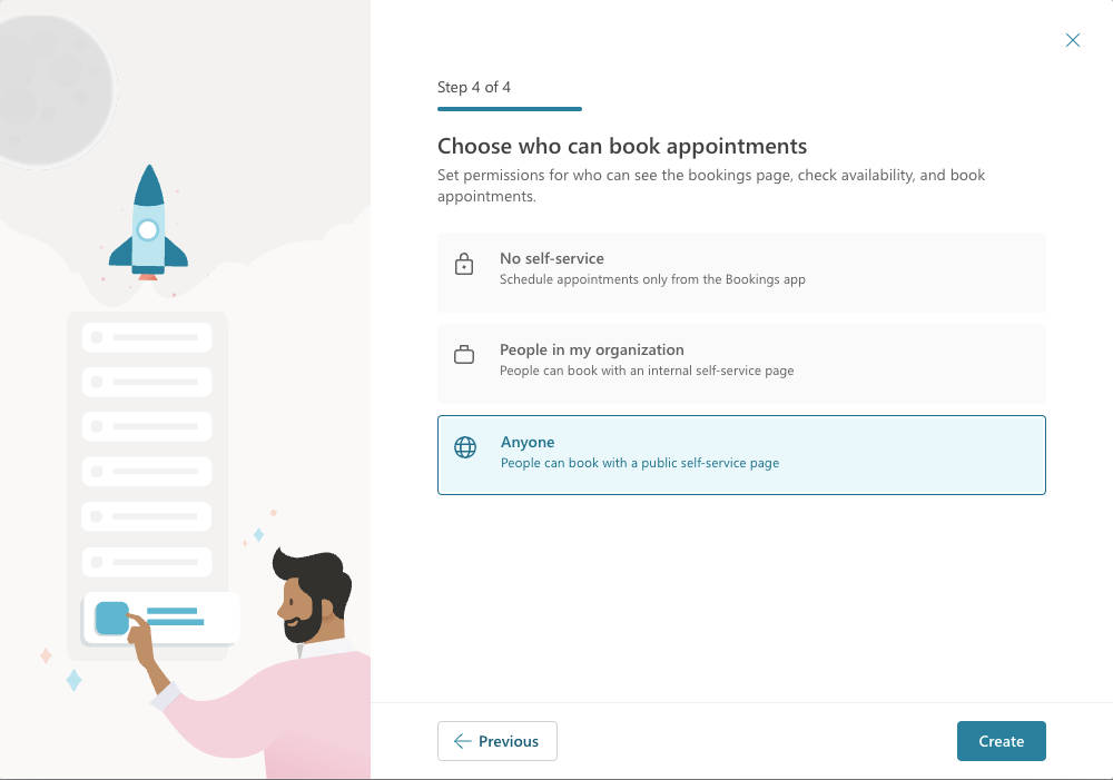 Determine who is allowed to book an appointment using your Microsoft booking page